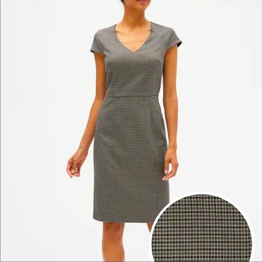 Banana Republic Plaid Sheath Dress